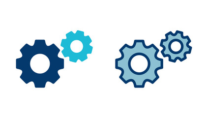 setting Icon vector isolated on white background. setting vector icon. Cog settings Icon Symbol. Gear