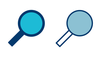 Search icon vector isolated on white background. Glass vector icon. search magnifying glass icon. Find