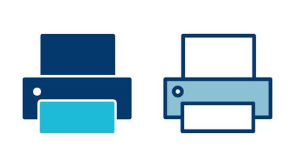 Printer icon vector isolated on white background. print icon. Fax vector icon.