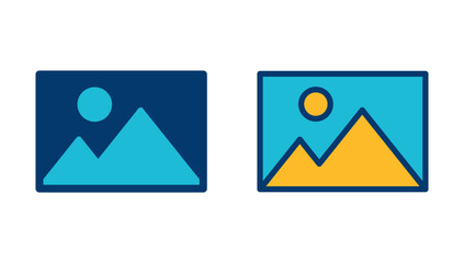 Picture icon vector isolated on white background. Picture vector icon. photo gallery icon vector