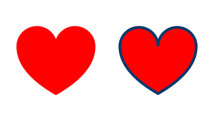 Heart icon vector isolated on white background. Heart vector icon. Like icon vector. Love