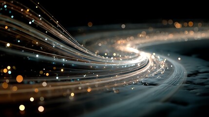 Abstract light trails