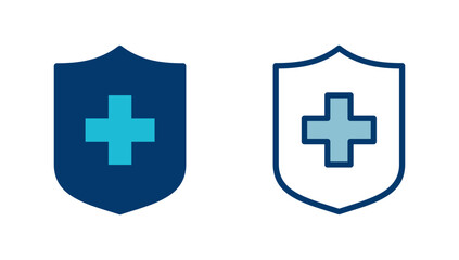 Health insurance icon vector isolated on white background. Insurance health document icon