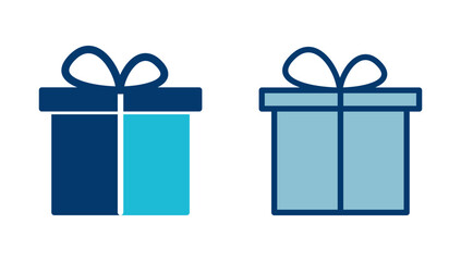 Gift icon vector isolated on white background. gift vector icon.  birthday gift