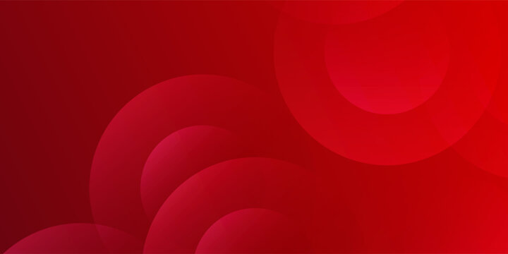 Dynamic red abstract background with layered circular shapes and smooth gradients. Powerful and modern design ideal for marketing, promotions, and branding.