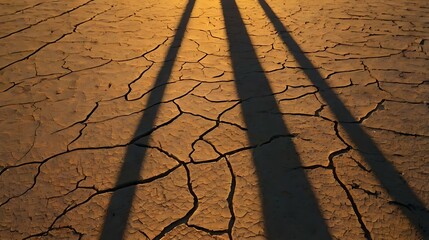 dry cracked soil