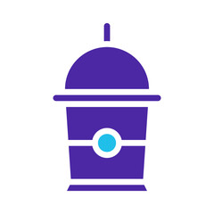 Minimalist drink icon design for beverage concept