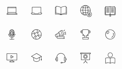 education set of web icons in line style  learning (1).eps