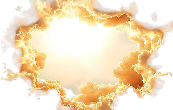 a bright sun shines through a dramatic opening in clouds creating a radiant and uplifting atmosphere the interplay of light and shadow evokes a sense of wonder and tranquility