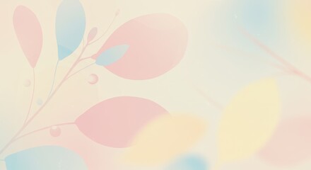春をイメージした抽象画の背景
