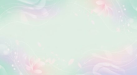 春をイメージした抽象画の背景