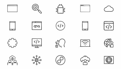 programming coding set of web icons in line style  (1).eps