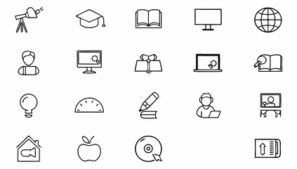 sport and fitness set of web icons in line style   (2).eps