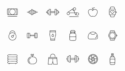 sport and fitness set of web icons in line style   (1).eps