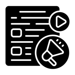 Fototapeta premium Marketing content Icon