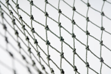 Net pattern close up. Rope net . Soccer, football, volleyball, tennis and tennis net pattern....
