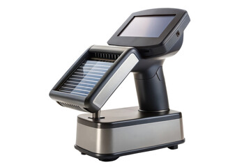 Touchscreen POS terminal with integrated barcode scanner