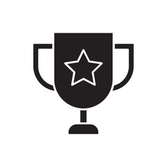 gold trophy cup glyph