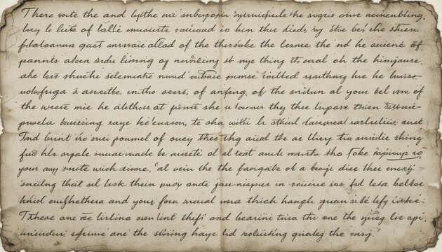 Vintage Script on Antique Paper Textures