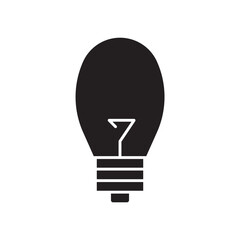 Obraz premium light bulb glyph