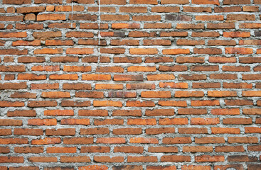 red bricks wall texture background