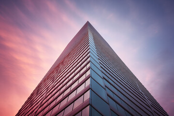 modern office building with blue sky