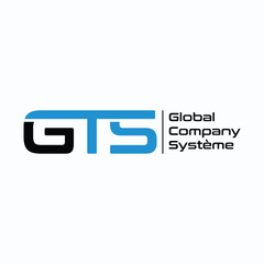 letter gts concept logo design vector template