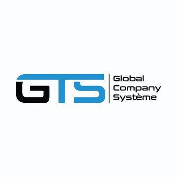 letter gts concept logo design vector template