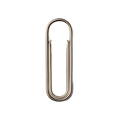 Shiny Metallic Paperclip on Display