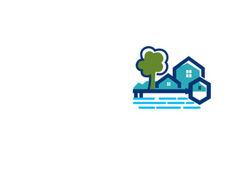 Modern Residential Home Logo &ndash; Real Estate, Property, House Line Icon Design