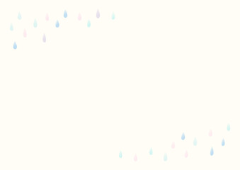 梅雨の雨のフレーム06