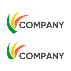 colorful three element logo design, symbol, beautiful abstract logo design