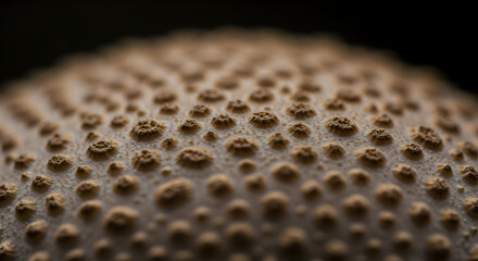 Intricate Texture of a Giant Puffball Mushroom Close-Up Shot