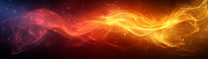 Fototapeta premium Abstract fiery energy flow background