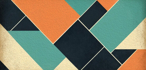 Abstract illustration for printing on wall decorations, fabric pattern, for use in graphics. Oil painting