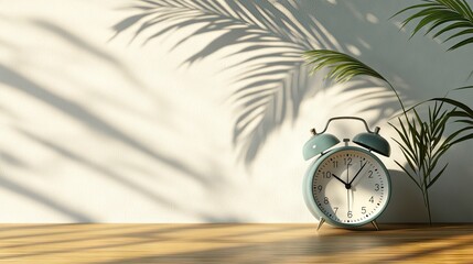 Light, shadow, and time: a still life with a vintage alarm clock.