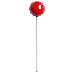 Red lollipop on stick