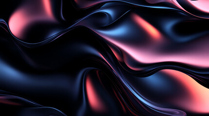 Fototapeta premium A futuristic abstract background with fluid waves in light gold and dark red. Sleek, high-tech design with glossy reflections and cinematic lighting. Perfect for modern UI, innovation themes