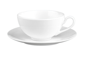 White teacup and saucer (2)