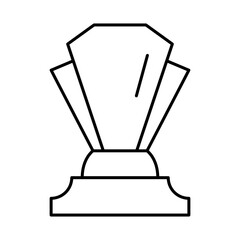 Trophy Line Icon. Award, Success, Achievement, Sport, Competition, Medal, Champion, Winner, Leadership Editable Stroke Vector Illustration.