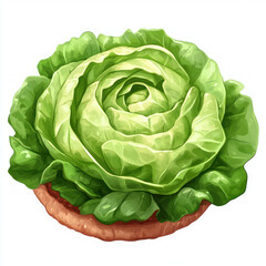 Obraz premium head of green cabbage