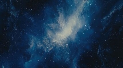 Fototapeta premium Cosmic nebulae in deep space, exhibiting ethereal light.