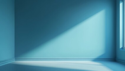 Empty room with sunlight