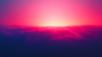 Obraz premium Vibrant sunset cloudscape, surreal sky, breathtaking view, artistic clouds