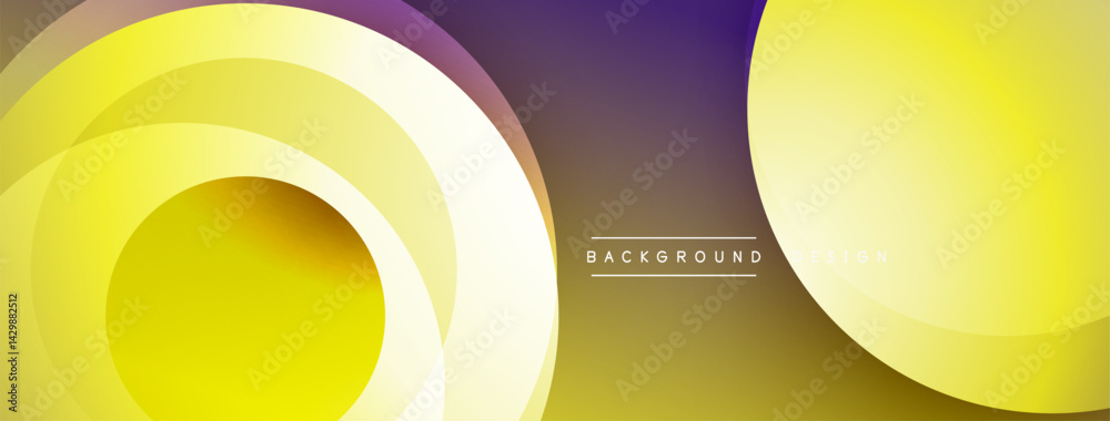 Leinwandbilder abstract layers create dynamic visual effect. yellow, purple hues blend smoothly. modern design suit