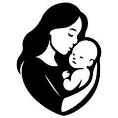 Mother and Child Illustration