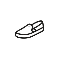 Slip On shoes icon vector