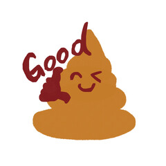 かわいいウンチくんのイラスト素材（JPEG/PNG）