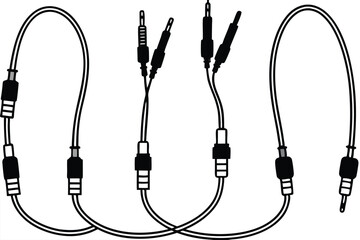 Audio Cables Guidebook Reference Line Art