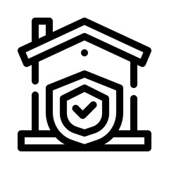 Home Insurance line icon